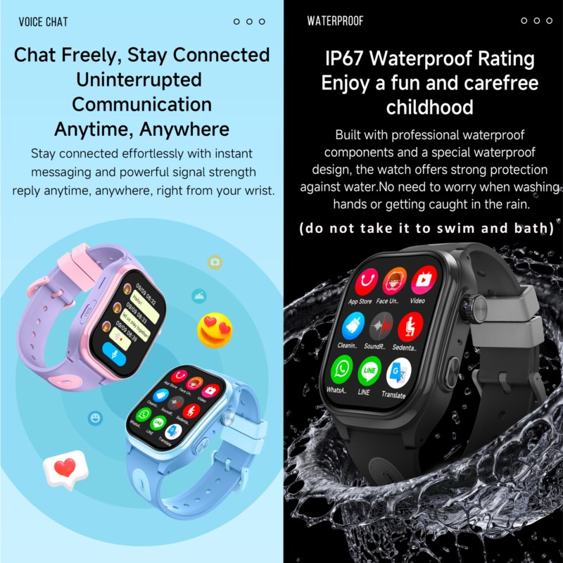 Kids 4G Smartwatch with 2.0 In - огляд і ціна Wrist Rest Gel
