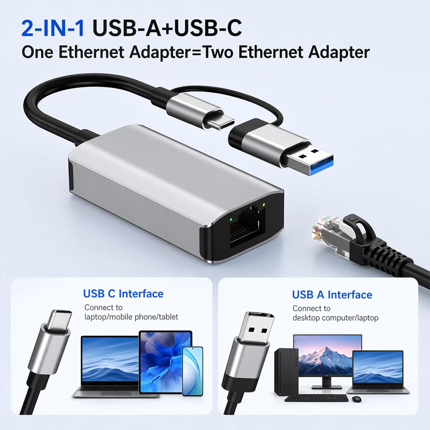 2.5G (2500 Mbps) USB 3.0 Type- - огляд і ціна Laptop Accessories Usb