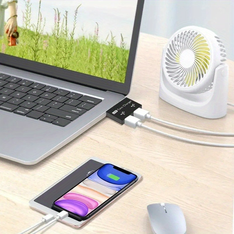 USB2.0 Splitter 1 Male To 2 Po - огляд і ціна Laptop Accessories Usb