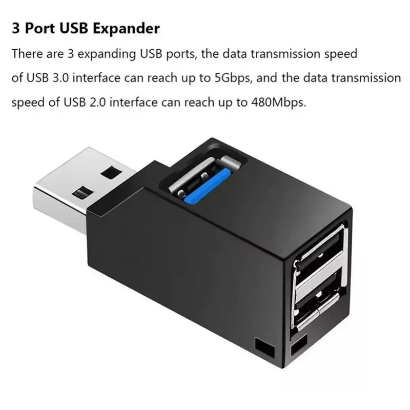 USB 3.0 2.0 Rotatable 3 Ports  - огляд і ціна Laptop Accessories Usb