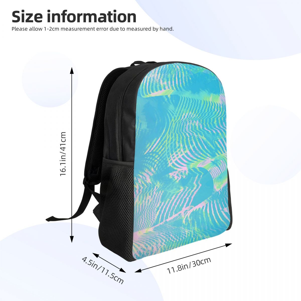 Custom Wave-green Abstract Tex - огляд і ціна Laptop Accessories For Students