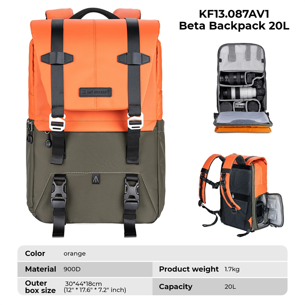 K&F CONCEPT Camera Backpack Tr - огляд і ціна Laptop Accessories Case