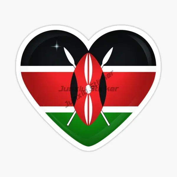 Kenya Flag Map Sticker Bumper  - огляд і ціна Laptop Accessories Kenya