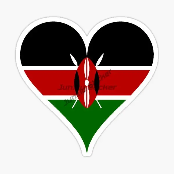 Kenya Flag Map Sticker Bumper  - огляд і ціна Laptop Accessories Kenya