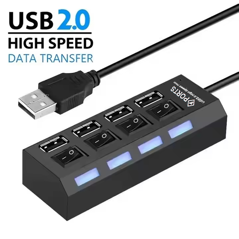 4-Ports USB 2.0 Hub Extension  - огляд і ціна Laptop Accessories Usb