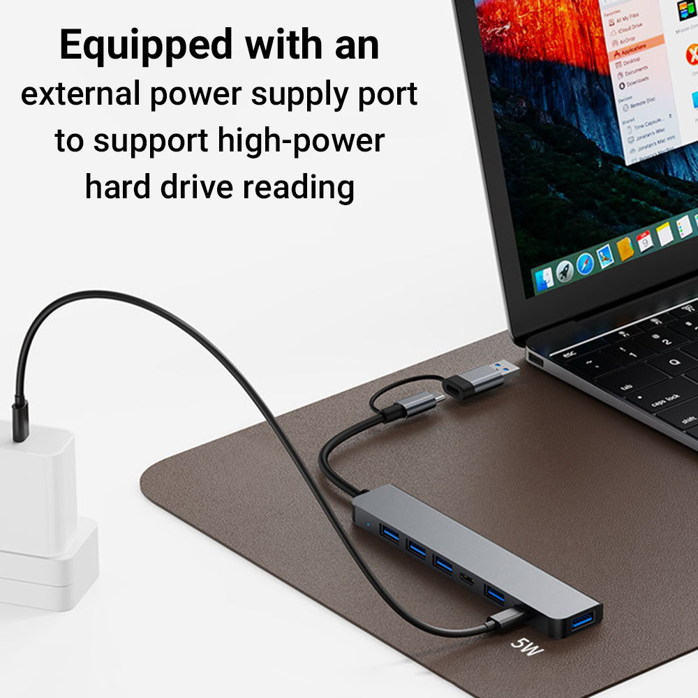 7-in-1 Dual-Head USB-C&USB Doc - огляд і ціна Laptop Accessories You Need