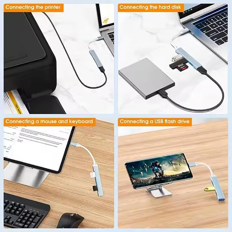 4-Port Multi-Splitter Type C H - огляд і ціна Mac Laptop Accessories