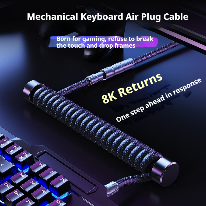 Eary 1.2m Coiled Keyboard Cabl - огляд і ціна Laptop Accessories Usb