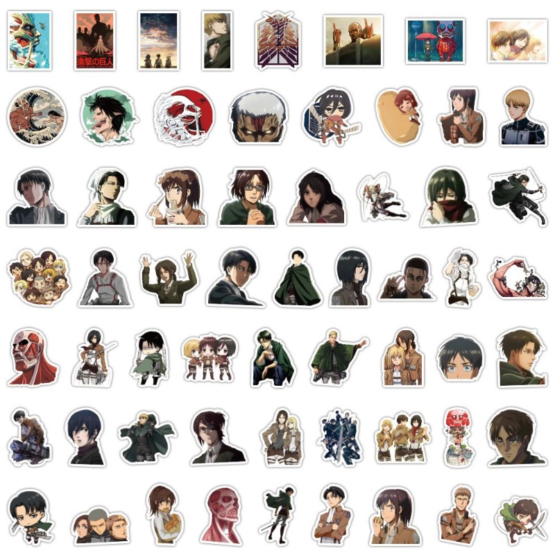 60Pcs Attack on Titan Anime St - огляд і ціна Laptop Accessories Case