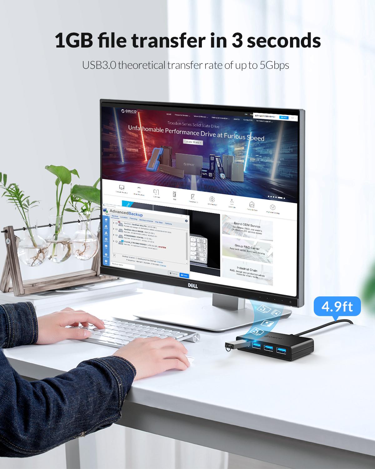 ORICO Hub USB 4 Ports Multi US - огляд і ціна Mac Laptop Accessories