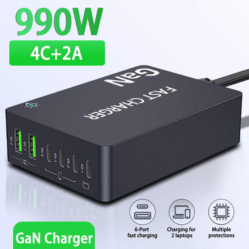 6-Ports PD USB GaN Fast Chargi - огляд і ціна Laptop Accessories Uk