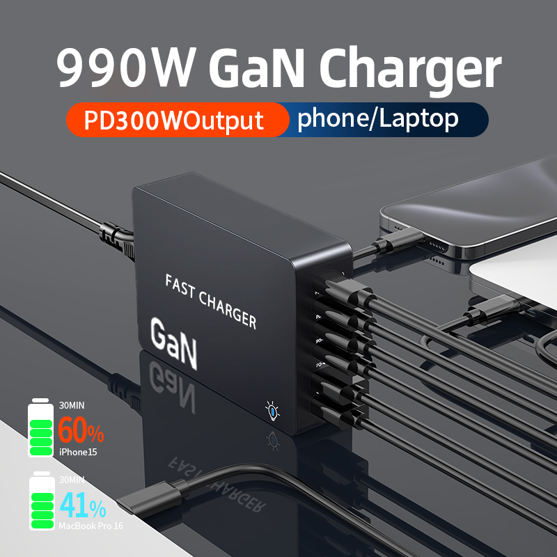 6-Ports PD USB GaN Fast Chargi - огляд і ціна Laptop Accessories Uk