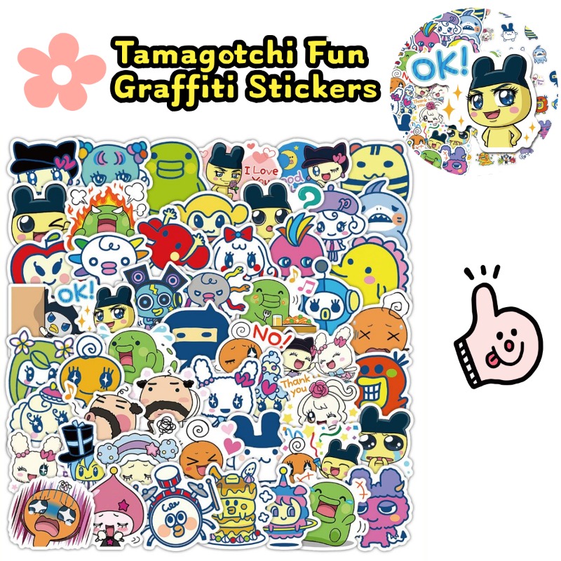Japanese Tamagotchi Stickers E - огляд і ціна Laptop Accessories Case