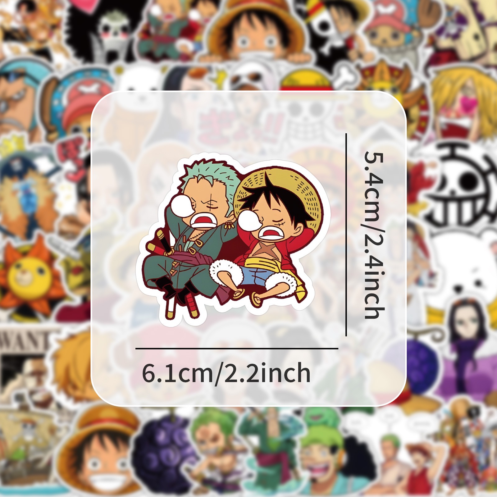 50Pcs One Piece Stickers Carto - огляд і ціна Laptop Accessories Case