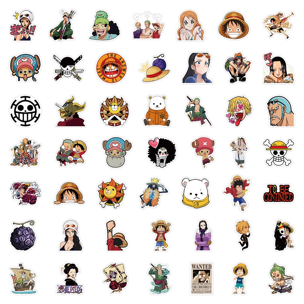 50Pcs One Piece Stickers Carto - огляд і ціна Laptop Accessories Case