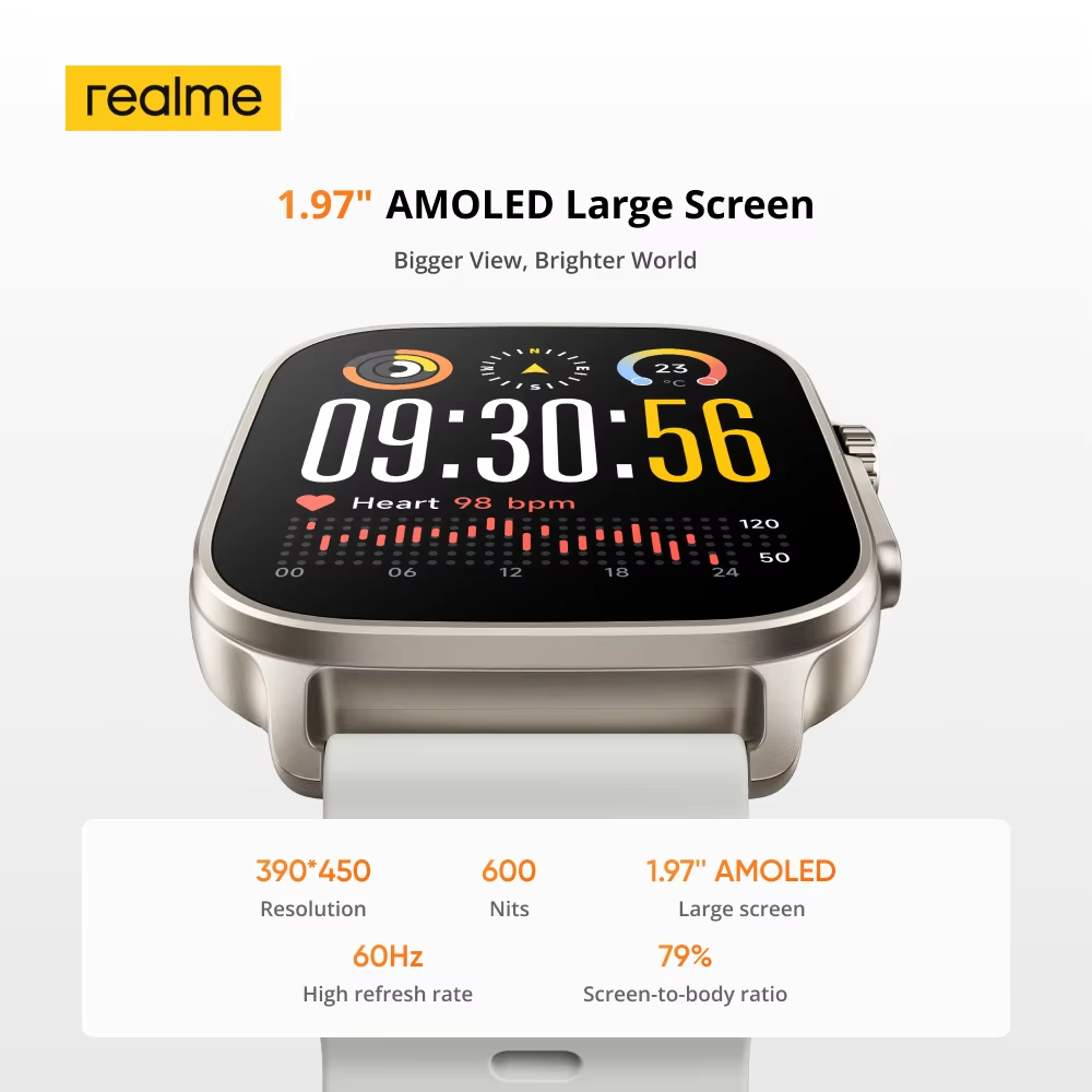 Global Version realme watch 5  - огляд і ціна Wrist Rest Gel