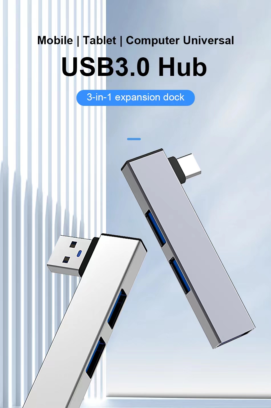 USB C HUB 3.0 Type C 3.1 3 Por - огляд і ціна Mac Laptop Accessories