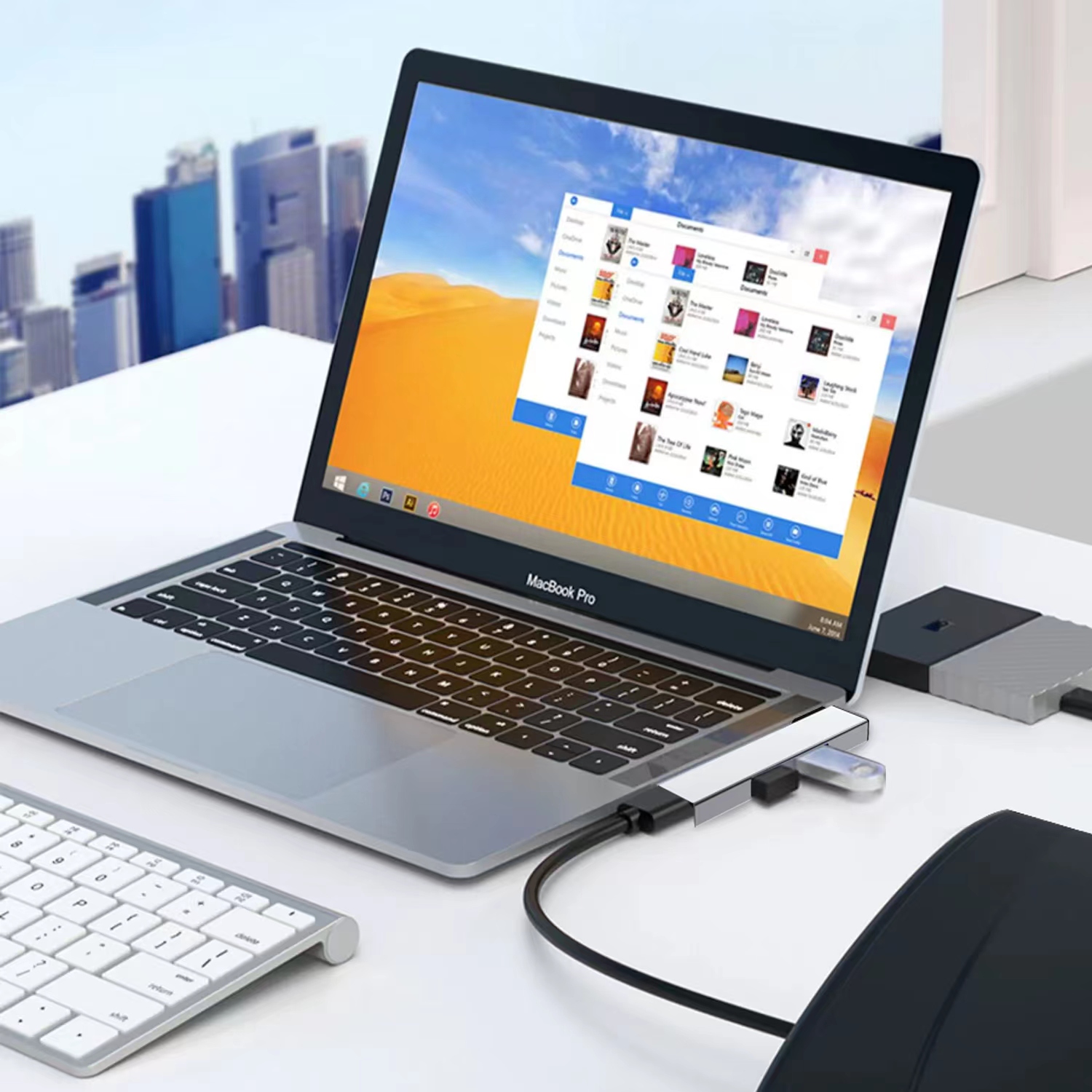 USB C HUB 3.0 Type C 3.1 3 Por - огляд і ціна Mac Laptop Accessories