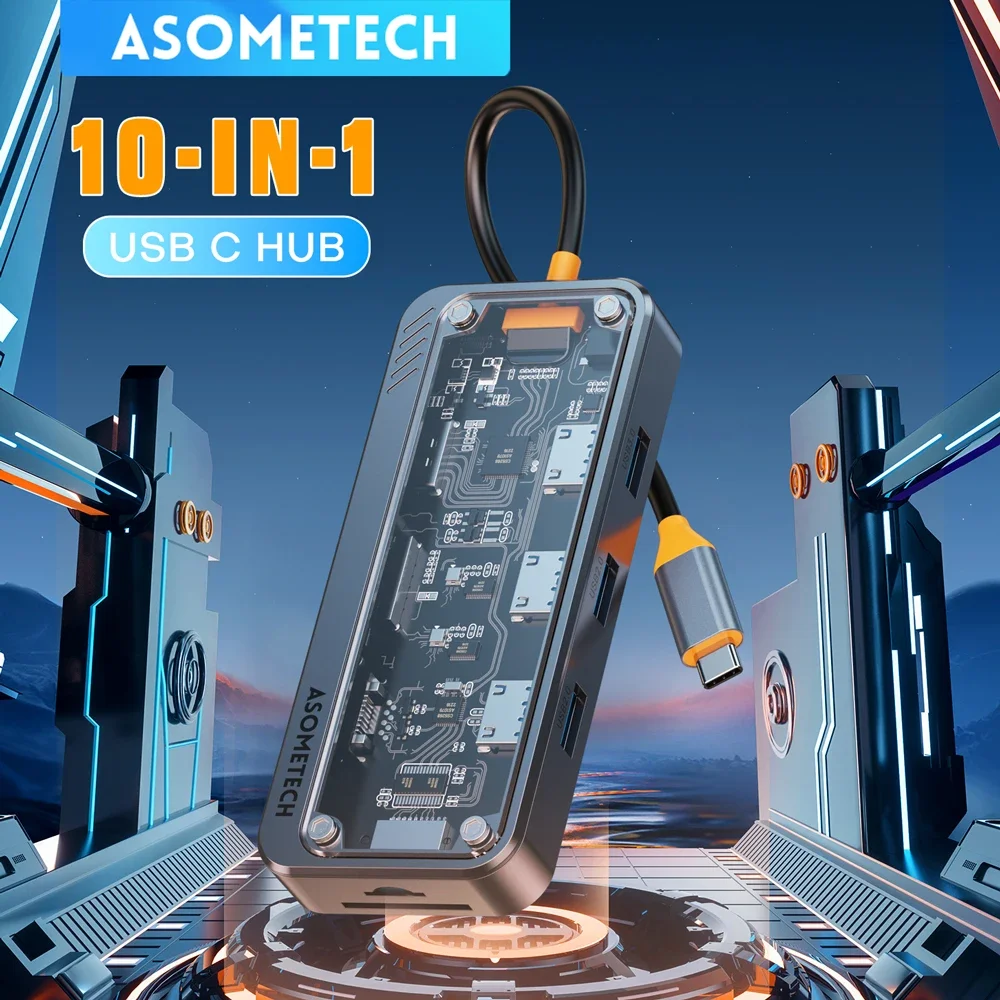 10 In 1 Hub Usb 3.0 Type C To  - огляд і ціна Mac Laptop Accessories