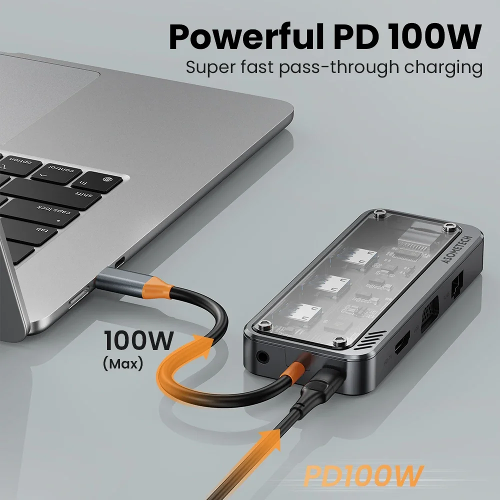10 In 1 Hub Usb 3.0 Type C To  - огляд і ціна Mac Laptop Accessories