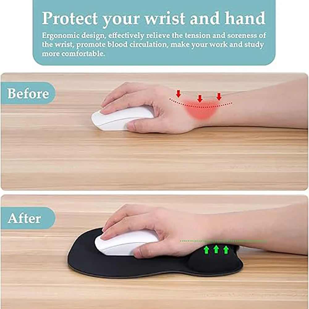 Mouse Pad with Wrist Support,  - огляд і ціна Wrist Rest Gel