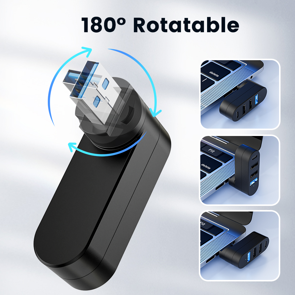 USB Hub 3.0 Mini Splitter Box  - огляд і ціна Laptop Accessories Usb