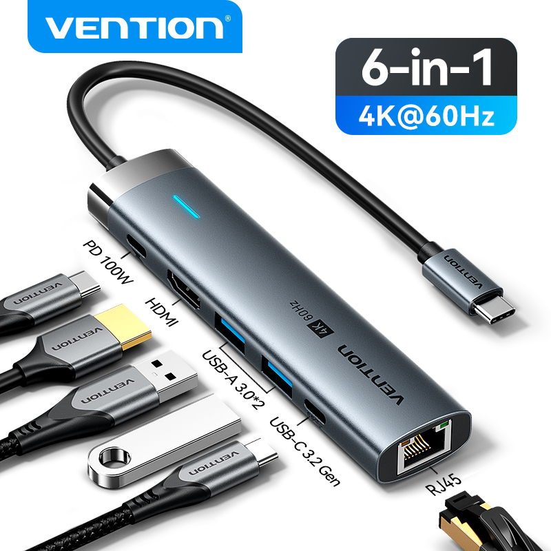 Vention USB C HUB Type C to HD - огляд і ціна Mac Laptop Accessories