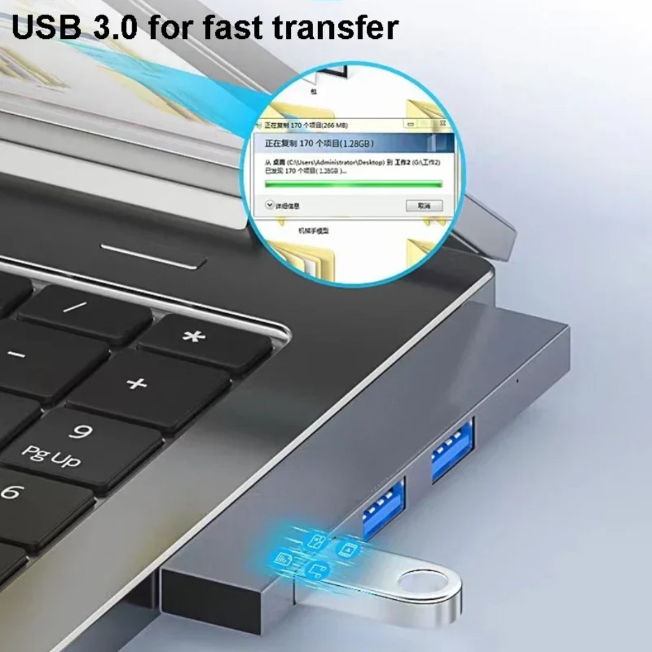 USB C HUB 3.0 Type C 3.1 4 Por - огляд і ціна Mac Laptop Accessories